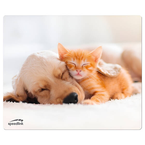Podložka pod myš Speed Link SILK Dog & Cat, 23 × 19 cm 

