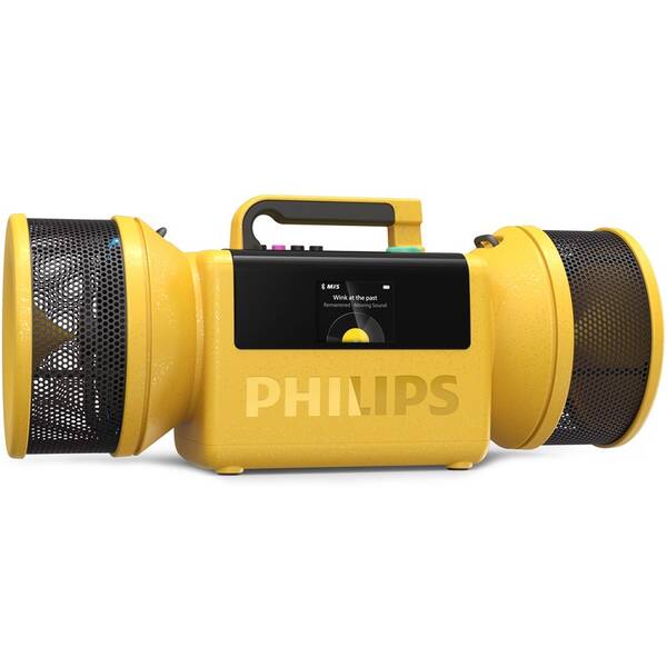 Prenosný reproduktor Philips TAMS80Y Tube žltý

