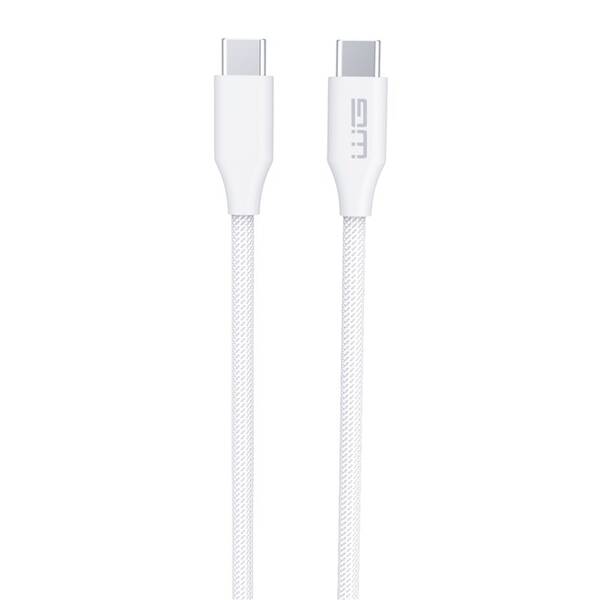 Kábel WG USB-C/USB-C, 60W, 2m biely

