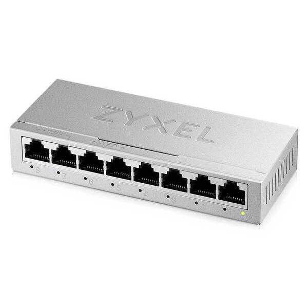 Switch ZyXEL GS-108B V5 8-Port strieborný

