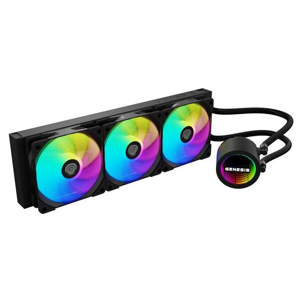 Vodný chladič Genesis HYDRIA 360 ARGB čierny

