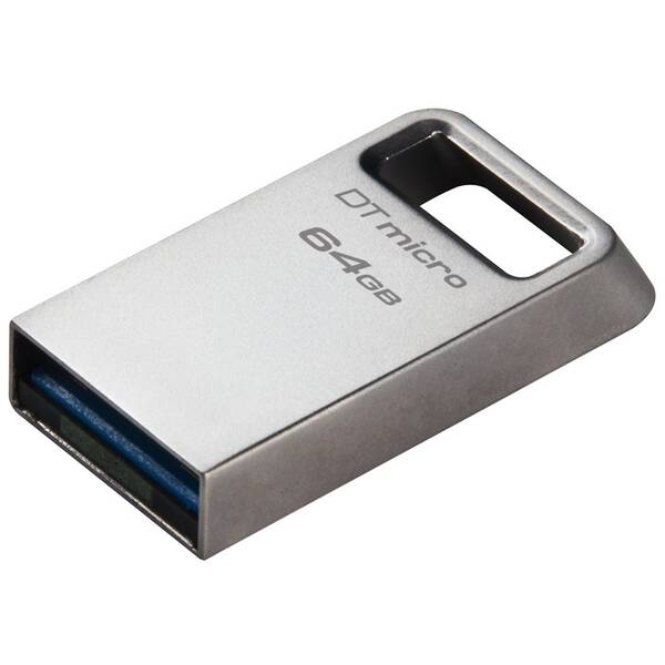 USB flashdisk Kingston DataTraveler Micro Metal 64GB strieborný

