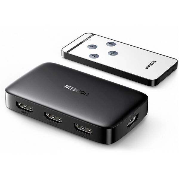 HDMI rozbočovač UGREEN HDMI Switcher 3 In 1 Out  4K@30HZ 

