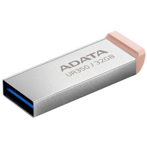 USB flashdisk ADATA UR350 32GB strieborný/hnedý

