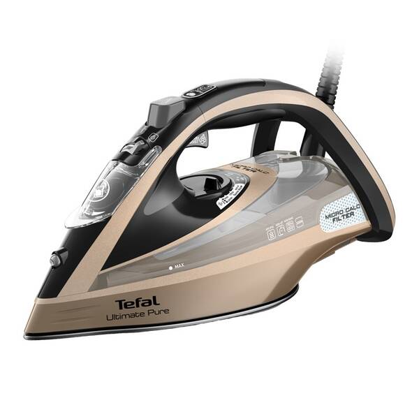 Žehlička Tefal Ultimate Pure FV9852E0 čierna/zlatá

