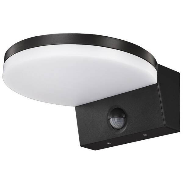 Nástenné svietidlo Top Light Novara C PIR čierne

