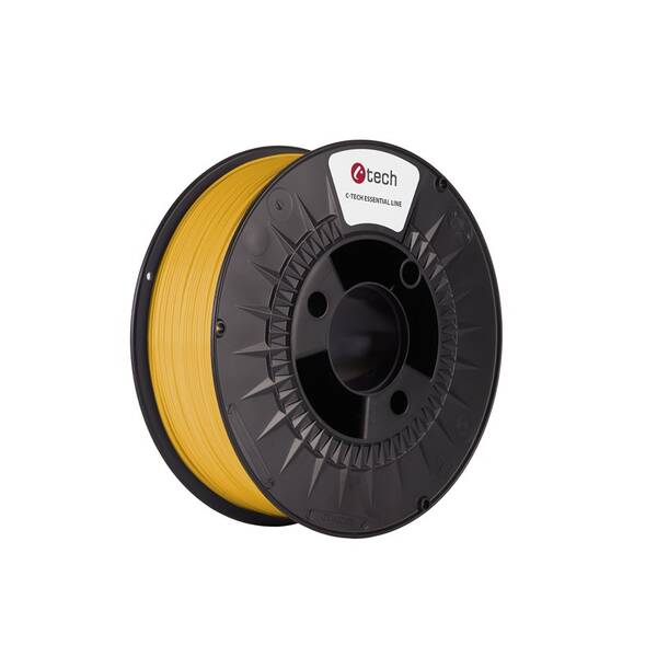Tlačová struna (filament) C-Tech ESSENTIAL LINE, PLA, 1,75mm, 1kg žltý

