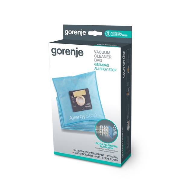 Vrecká pre vysávače Gorenje GB2MBAS (4 ks) 

