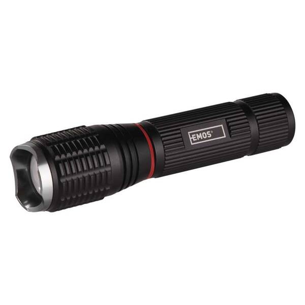 Lampáš EMOS COB LED + LED P3111, 230 lm, 3× AAA, fokus 

