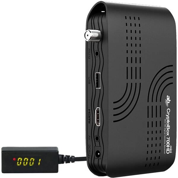 Satelitný prijímač AB Cryptobox AB700HD mini čierny

