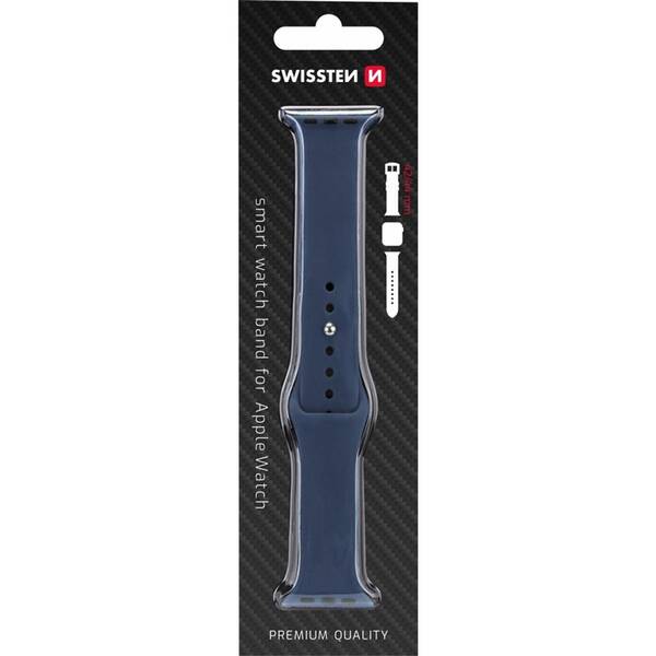 Remienok Swissten APPLE W S 42-44 BL 

