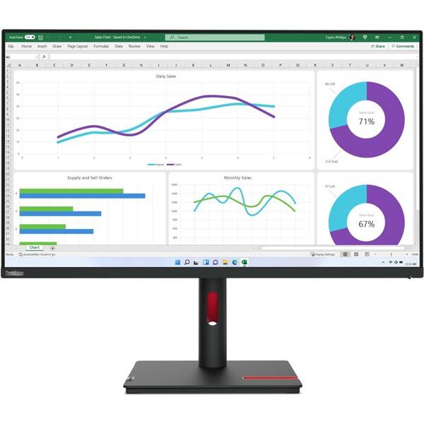 Monitor Lenovo ThinkVision T32h-30 čierny

