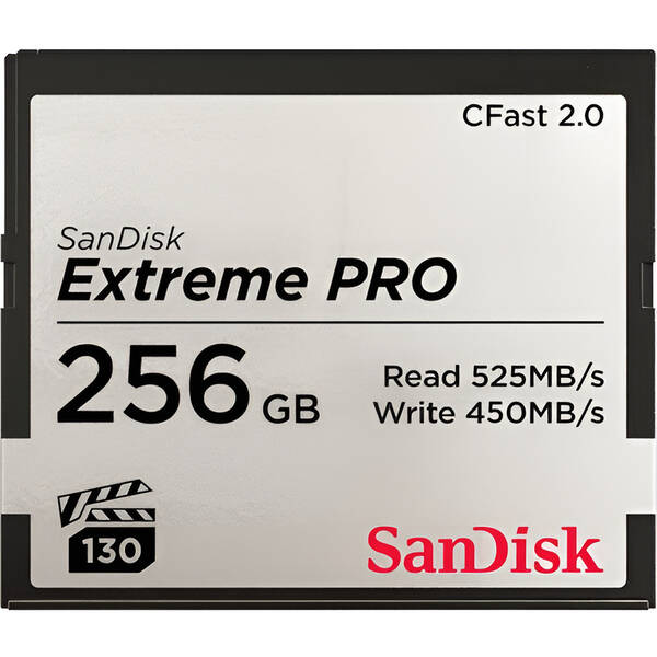 Pamäťová karta SANDISK CFast 2.0 256 GB (525R/450W) 

