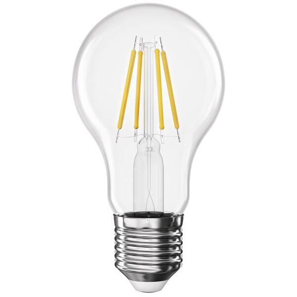 LED žiarovka EMOS Filament A60, 3,4 W, E27, teplá biela 

