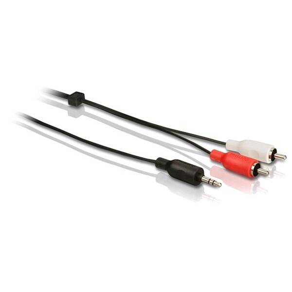 Kábel Philips Jack 3,5 mm/2RCA, 3 m čierny

