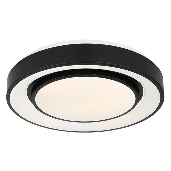 LED stropné svietidlo GLOBO Sully, 38 cm, LED, 24W, RGB čierne


