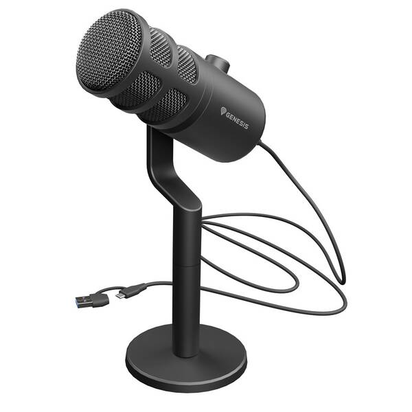 Mikrofón Genesis RADIUM 350D Dynamic, USB čierny

