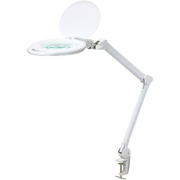 Stolná lampa Geti lupa GDM45D, regulácia jasu, 3 dioptrie biela

