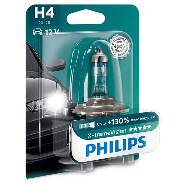 Autožiarovka Philips X-tremeVision H4, 1ks 

