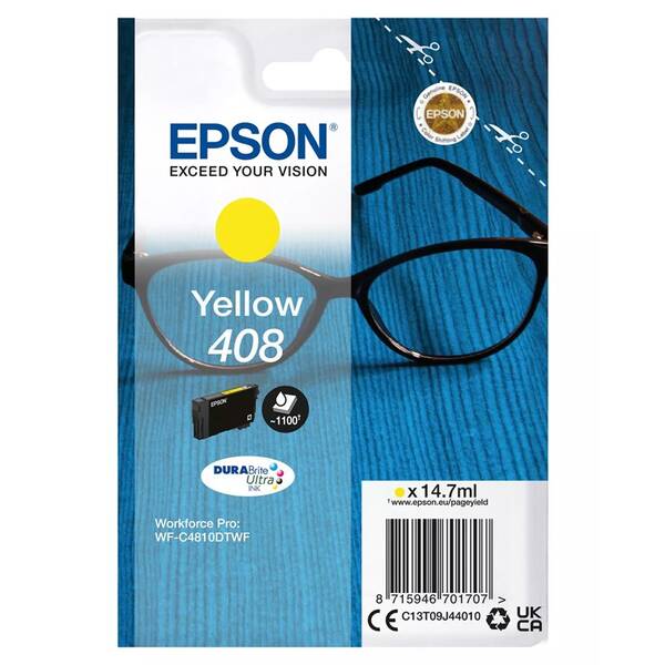 Cartridge Epson 408 DURABrite Ultra, 1100 stran žltá

