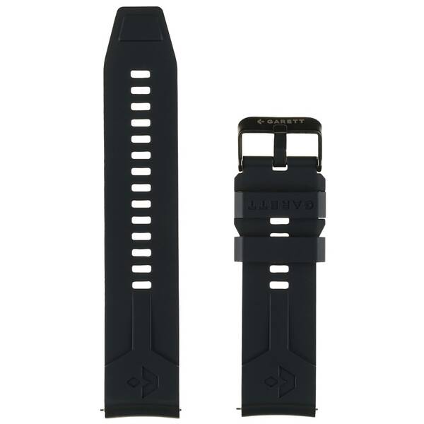 Remienok Garett univerzálny (22 mm), silikónový čierny

