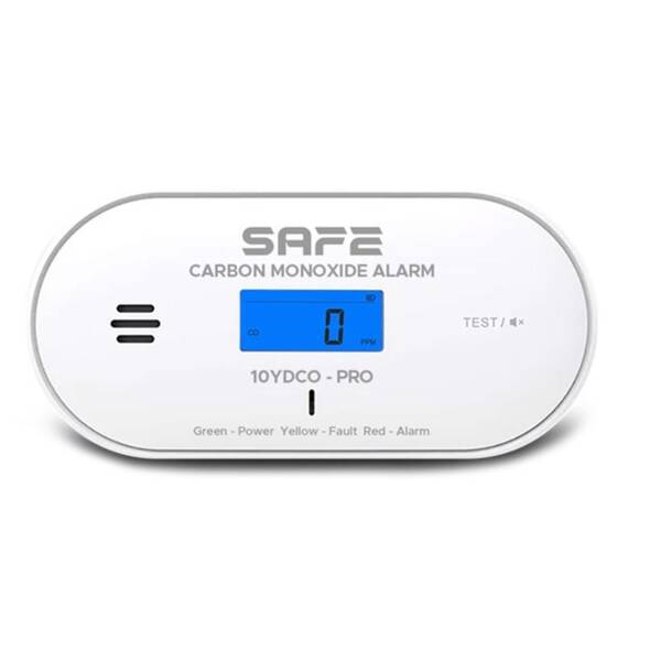 Senzor Safe 10YDCO-PRO, detektor CO biely

