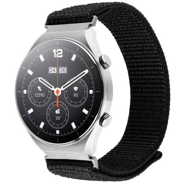 Remienok FIXED Nylon Sporty Strap s Quick Release, 18mm čierny

