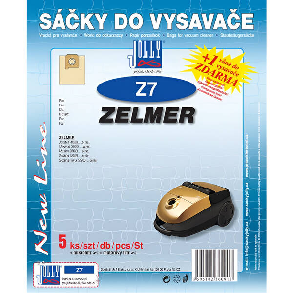 Vrecká pre vysávače Jolly Z 7 (5 ks) 

