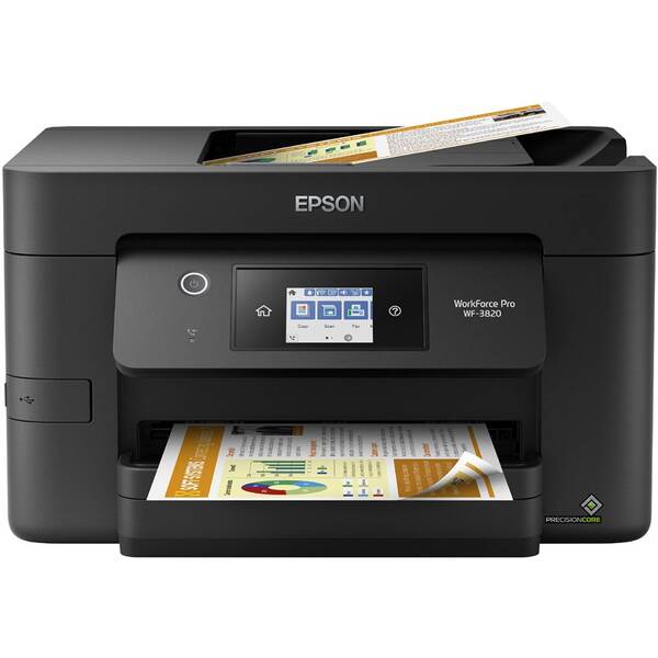 Tlačiareň multifunkčná Epson WF-3820DWF čierna

