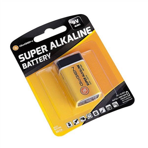 Batéria alkalická GoGEN 9V, blister 1ks 

