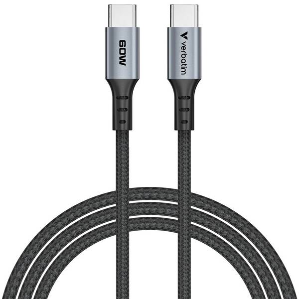 Kábel Verbatim Sync & Charge USB-C/USB-C 60W 1,2m čierny

