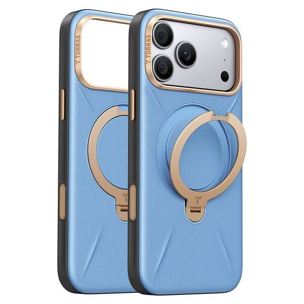 Kryt na mobil Torras Ostand Q3 VegSkin na Apple iPhone 18 Pro Max modrý

