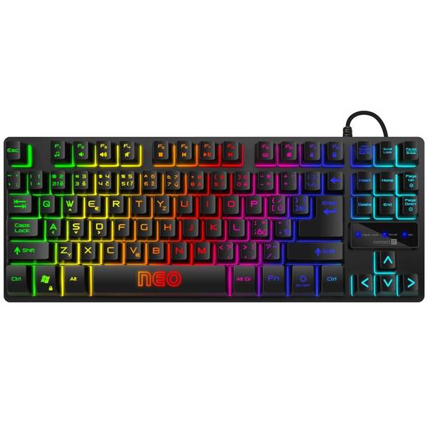 Klávesnica Connect IT NEO Compact CKB-3589-CS, CZ/SK čierna

