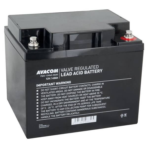 Olovený akumulátor Avacom 12V 45Ah M6 DeepCycle 


