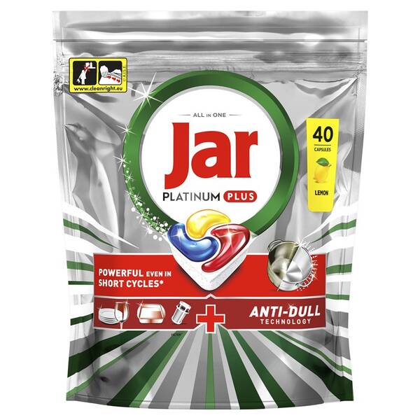 Kapsuly do umývačky Jar Platinum Plus Lemon (40 ks) 

