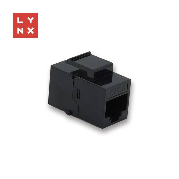 Spojka Lynx UTP Cat6, 8P8C čierna


