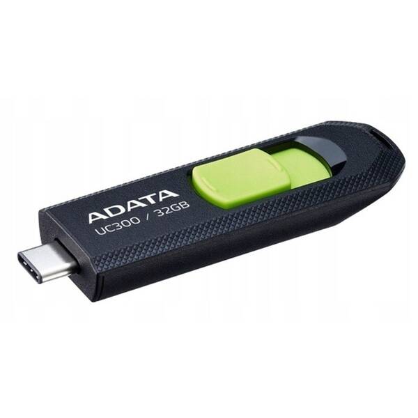 USB flashdisk ADATA UC300 32GB čierny/zelený

