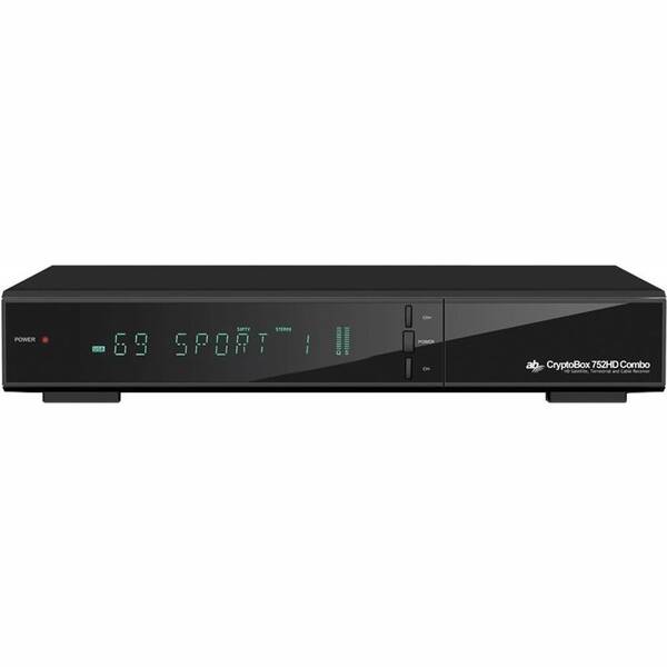 Satelitný prijímač AB Cryptobox 752HD COMBO (DVB-2) čierny

