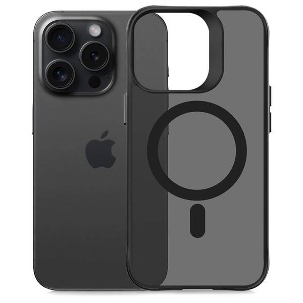 Kryt na mobil 3mk HARDY Hazy MagCase na Apple iPhone 15 Pro čierny

