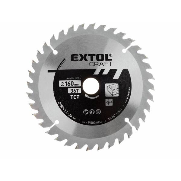 Pílový kotúč Extol Craft 19104 160x1,4x20mm, 36T 

