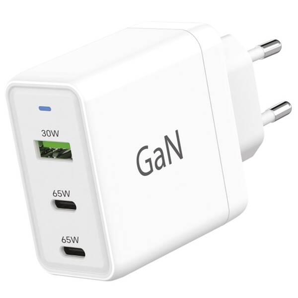 Nabíjačka do siete WG USB, 2x USB-C PD, 65W, GaN 


