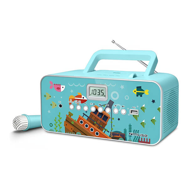 Rádioprijímač s CD MUSE M-29KB modrý

