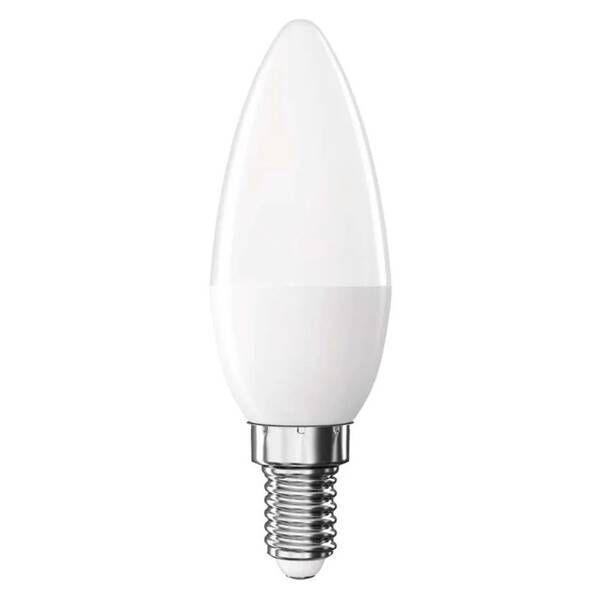 LED žiarovka EMOS Classic sviečka, E14, 6,5W, studená biela 


