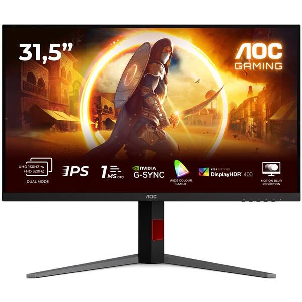 Herný monitor AOC U32G4U čierny

