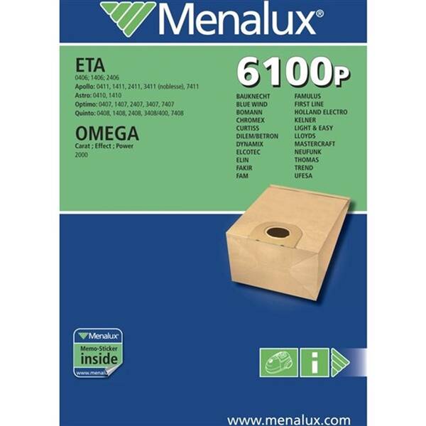 Vrecká pre vysávače Menalux CT137E (6 ks) 

