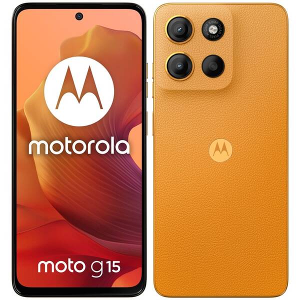 Mobilný telefón Motorola Moto G15 8 GB / 512 GB oranžový

