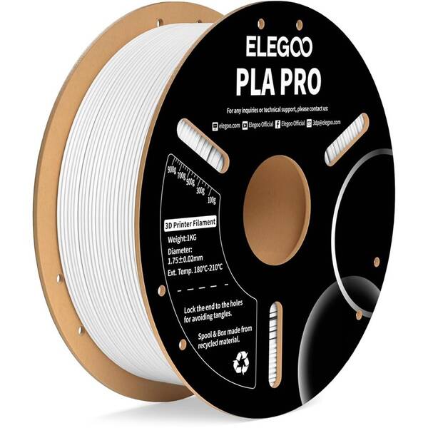 Tlačová struna (filament) Elegoo PLA P 1,75mm biely

