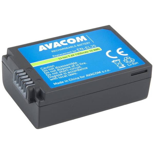Batéria Avacom Nikon EN-EL25 Li-Ion 7.6V 1350mAh 10.3Wh čierna

