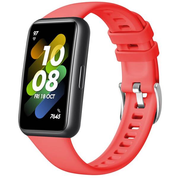 Remienok FIXED Silicone Strap na Huawei Band 7 červený

