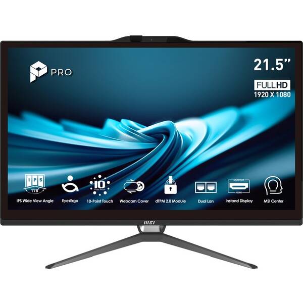 PC all in-one MSI PRO AP222T 14MA-668EU čierny

